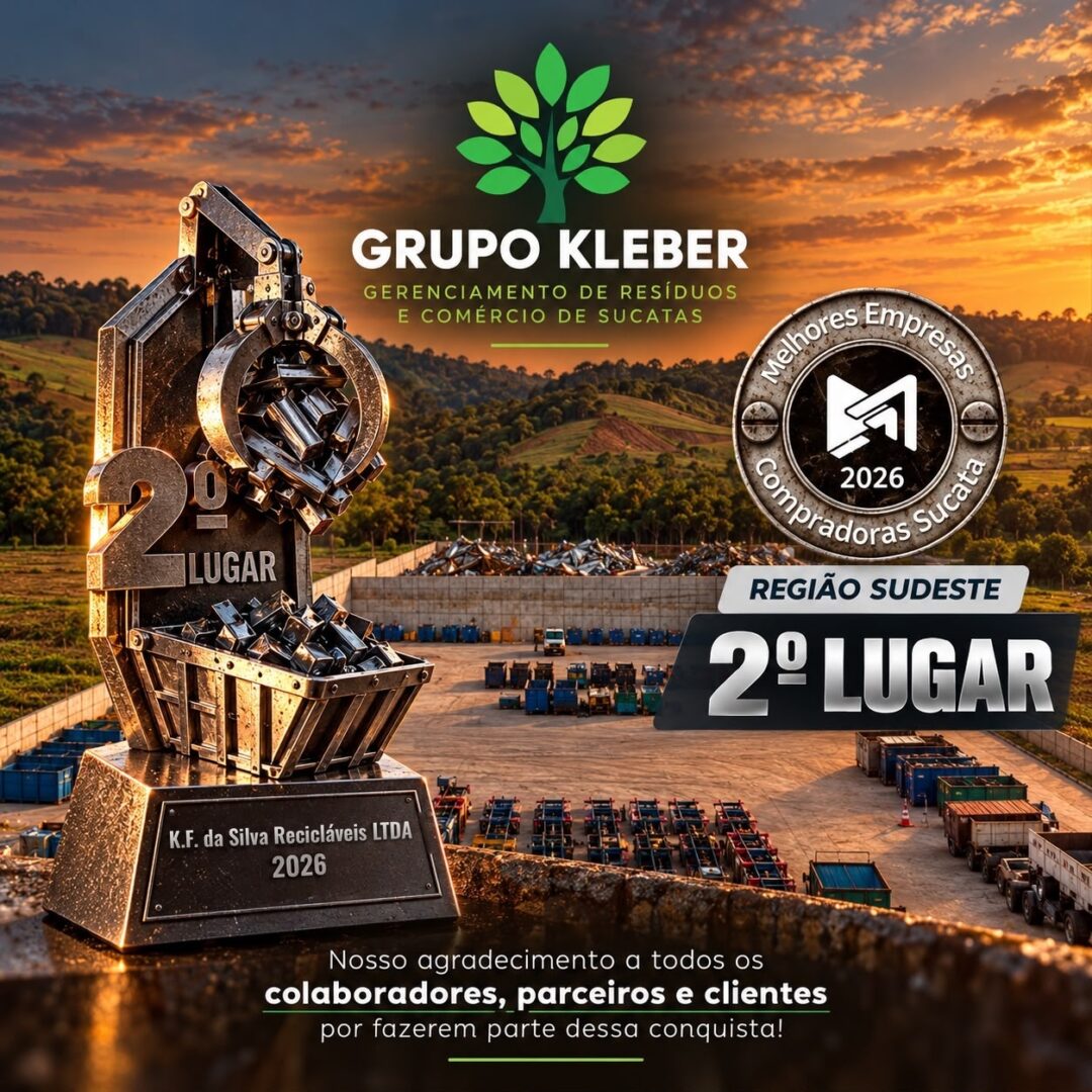 Grupo Kleber - 2º lugar Região Sudeste - Melhores Empresas Compradoras de Sucata 2026